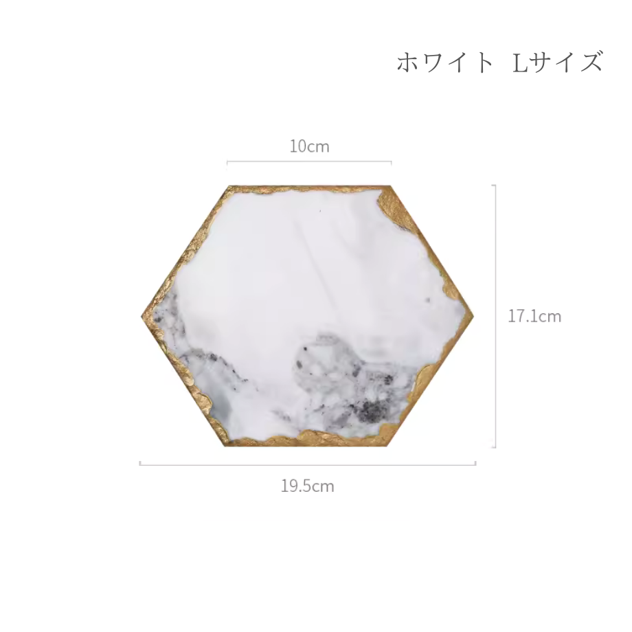 大理石ゴールドエッジジュエリーマット