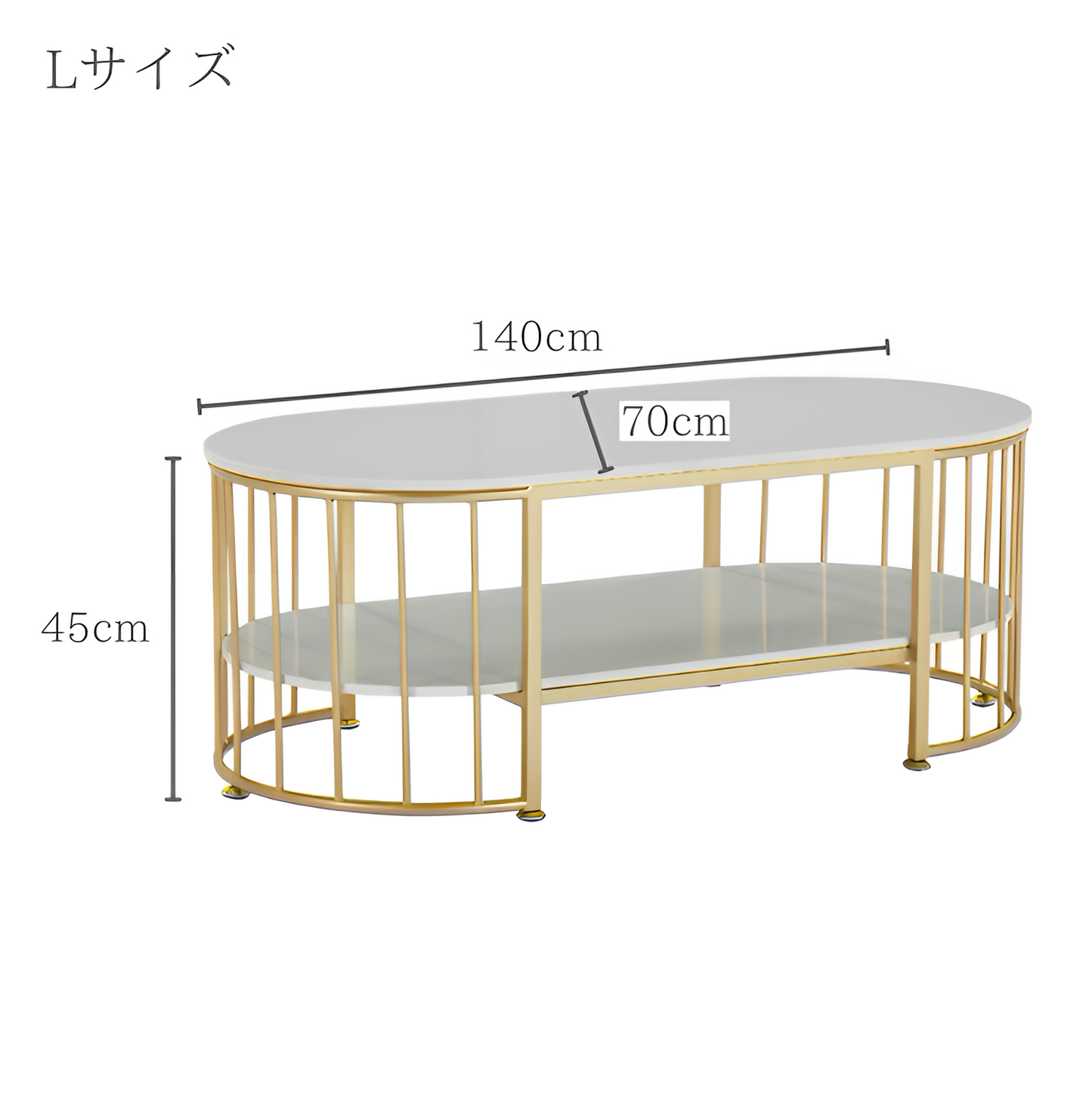 エレガント大理石コーヒーテーブル