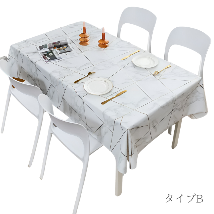 大理石柄プレミアムテーブルクロス