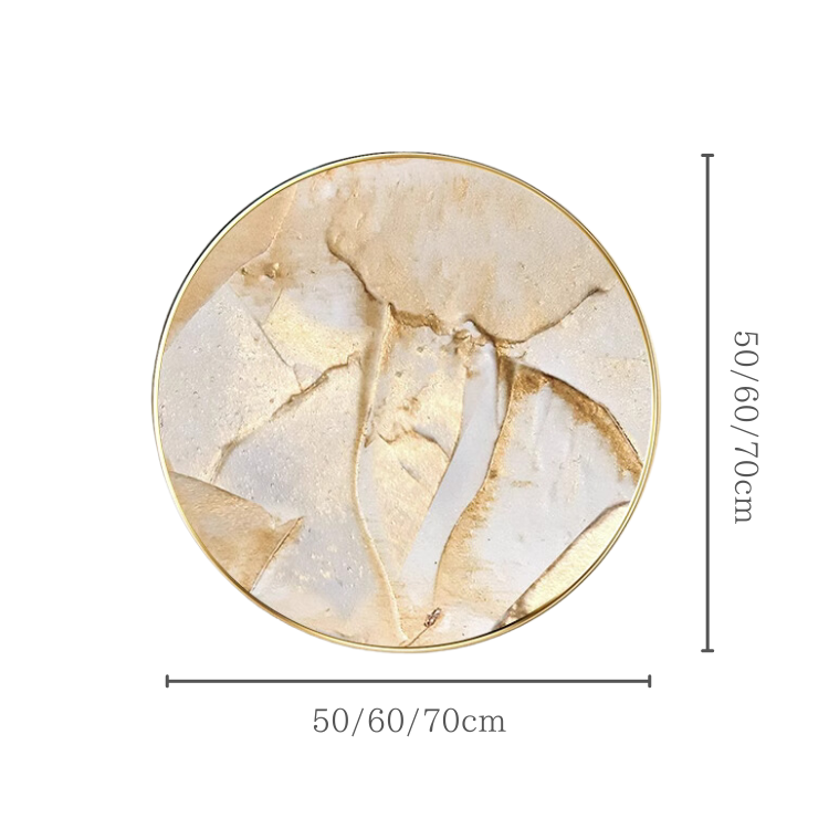 ニュアンスゴールドサークルアートワーク