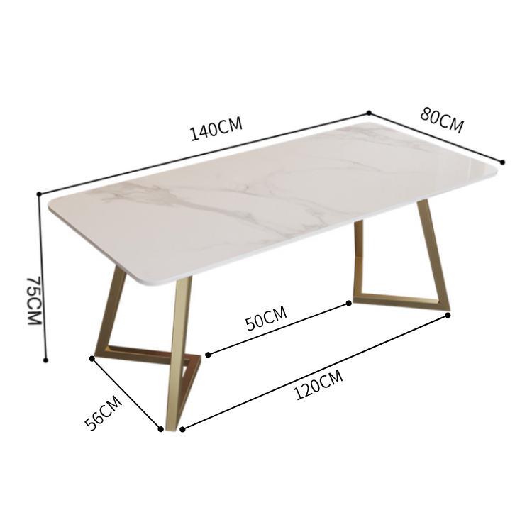 ゴールドスタイリッシュデスク