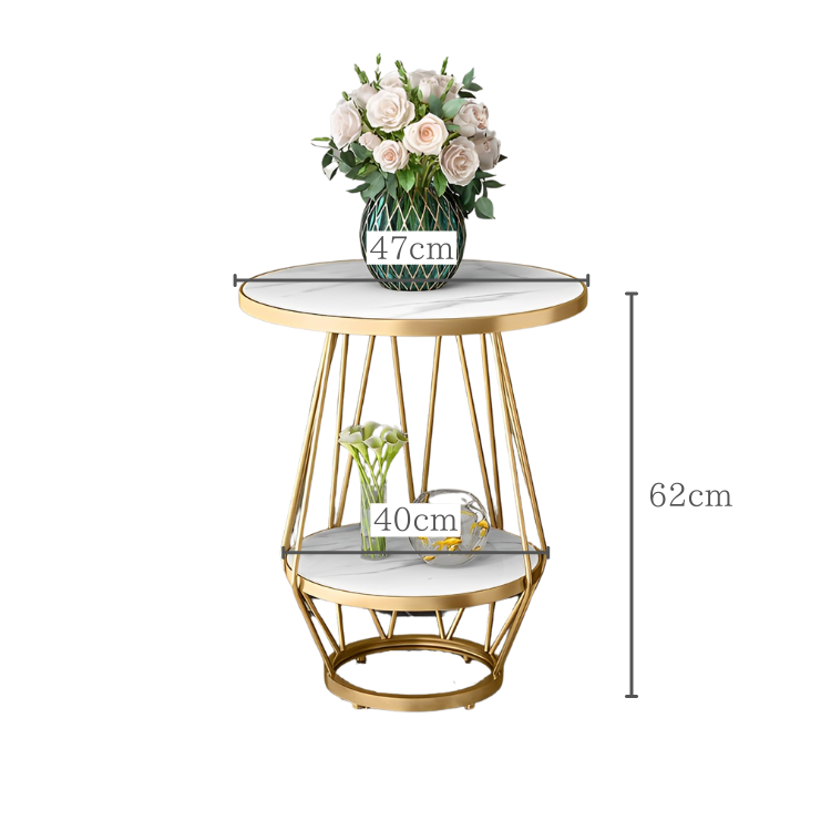 大理石調ラウンドマルチテーブル