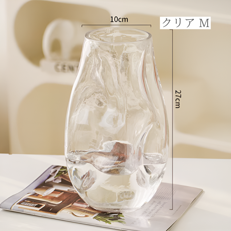 ハイエンドガラスフラワーベース