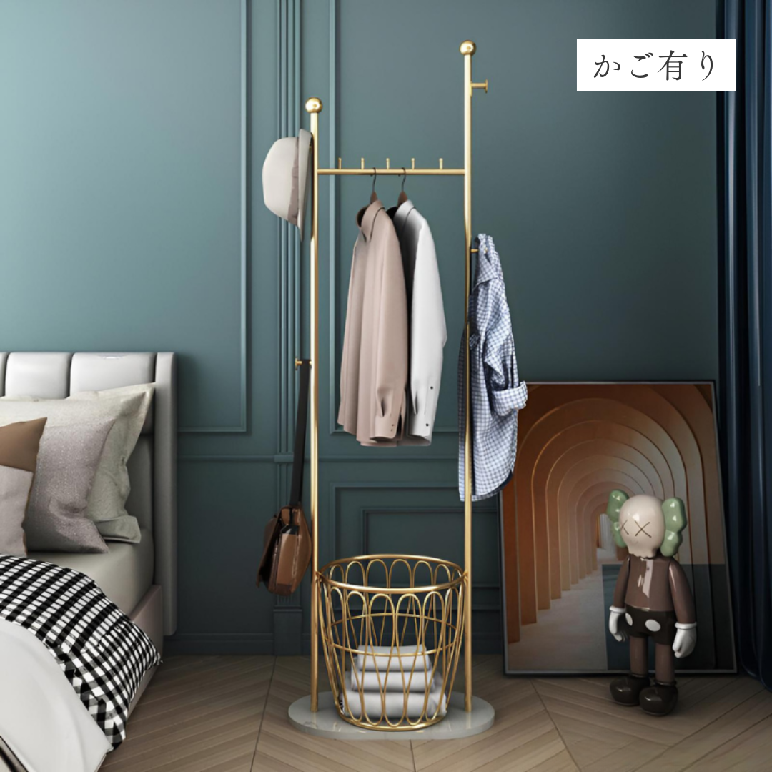 アシンメトリーゴールドハンガーラック