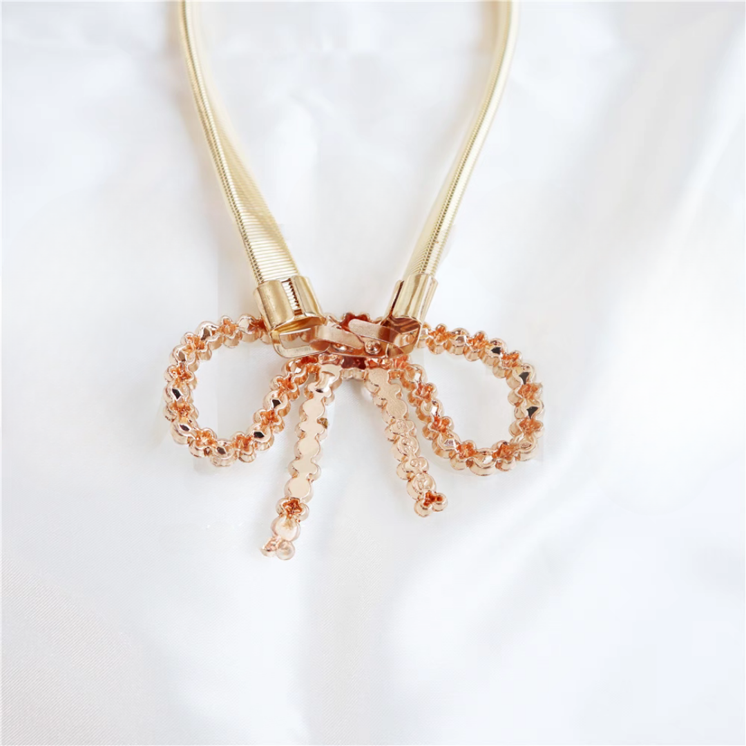 フェミニンパールリボンクリップ