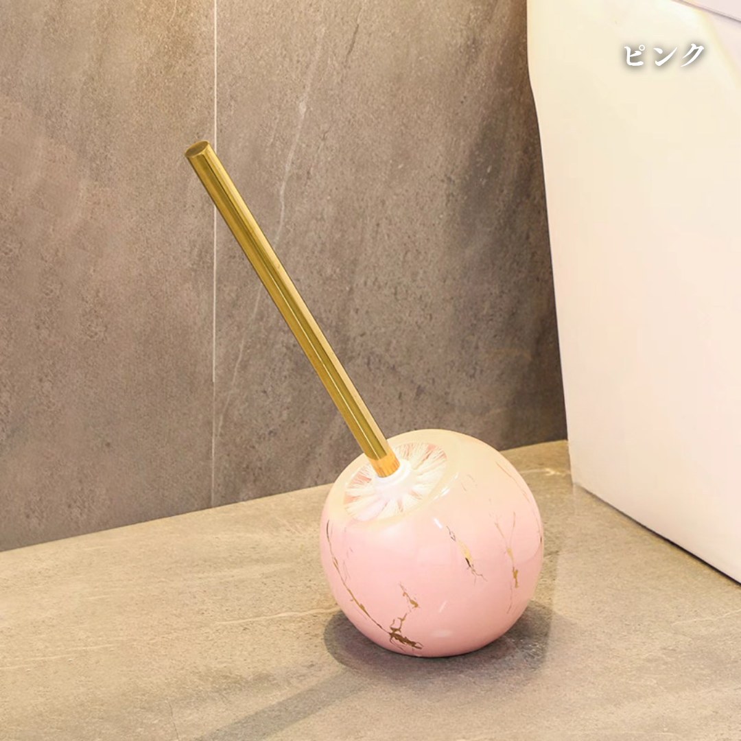 ラウンドマーブルデザイントイレブラシ