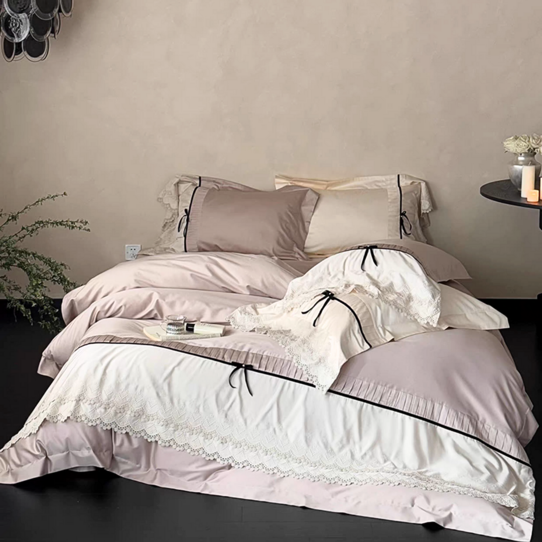 ロマンティックレースベッドリネンセット