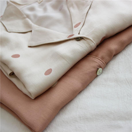 ポルカドットコットンパジャマセット