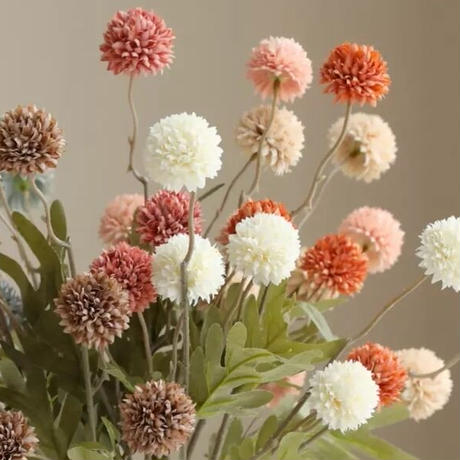 ポンポンアートフラワー ベース付き