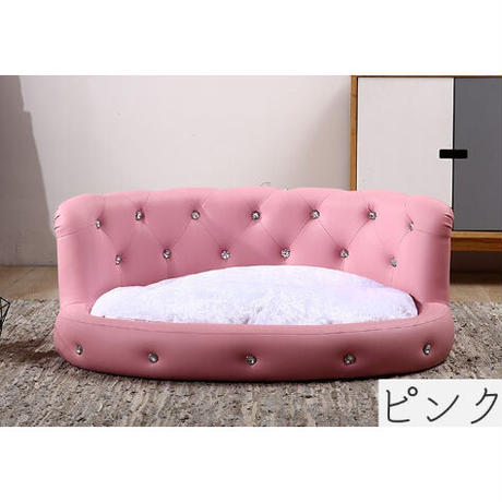 ビジュー付きプレミアムペットベッド(3カラー)