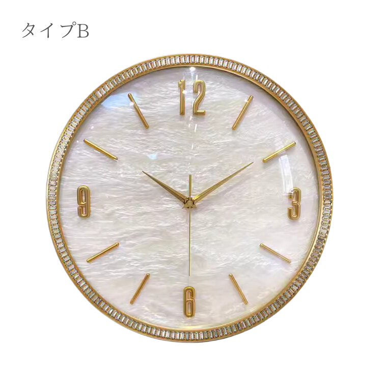 ラグジュアリーシェルウォールクロック