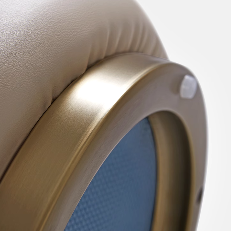 モダンレザーラウンドスツール