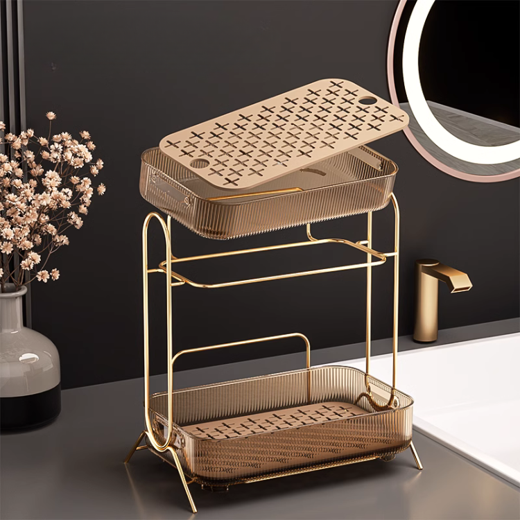 リッチクリアブラウン収納ラック