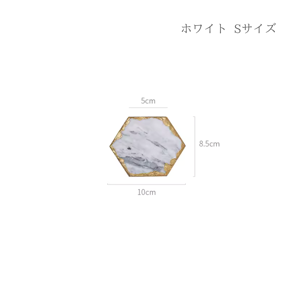 大理石ゴールドエッジジュエリーマット