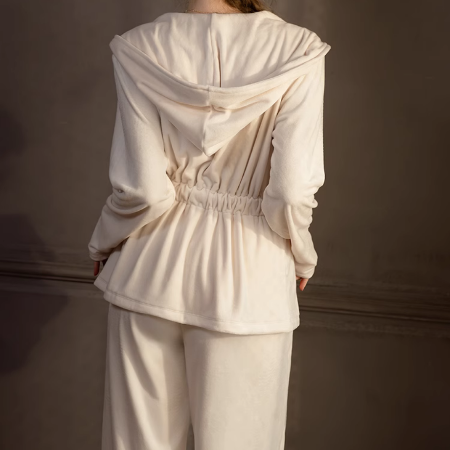 フェミニンベロアバスルームウェア