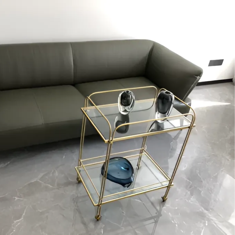 スタイリッシュモダンガラスワゴン