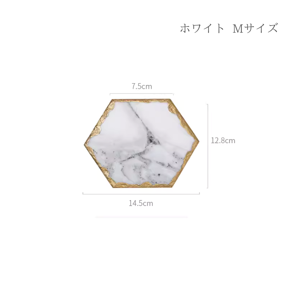 大理石ゴールドエッジジュエリーマット