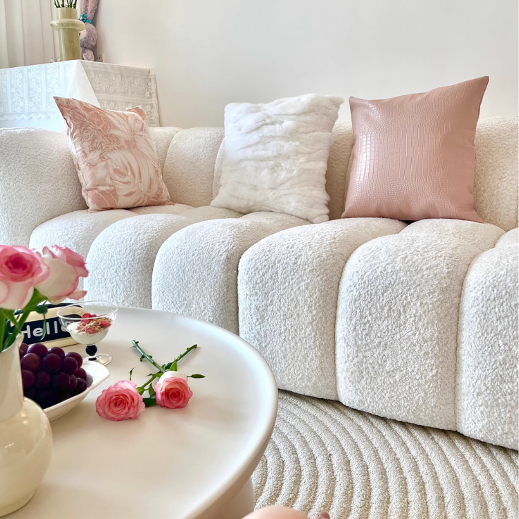 ゴージャスローズピンククッションカバー