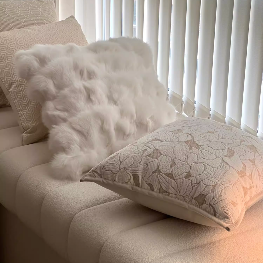 ナチュラルフレンチクッションカバー