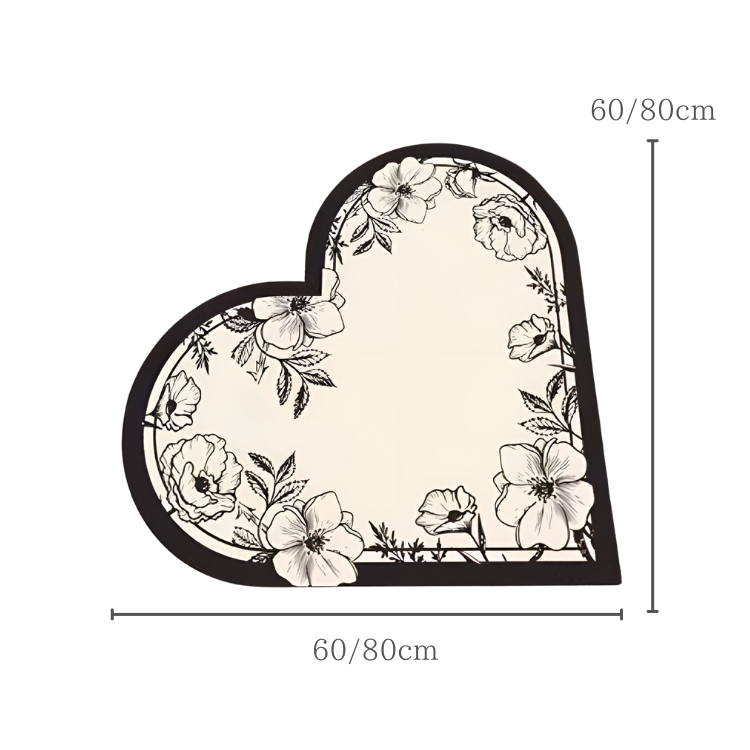 ボタニカルハートマルチマット