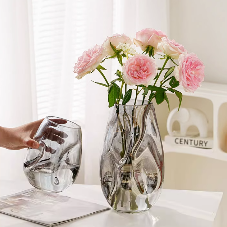 ハイエンドガラスフラワーベース