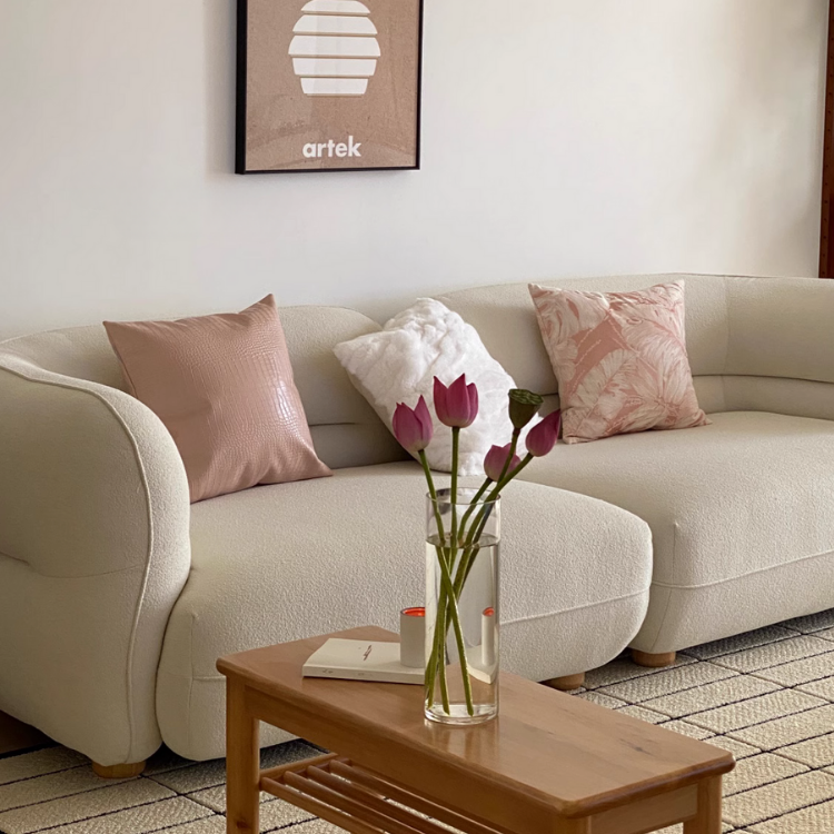 ゴージャスローズピンククッションカバー