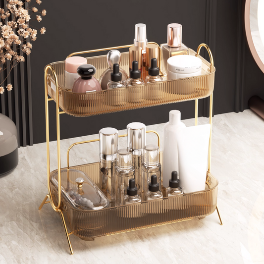 リッチクリアブラウン収納ラック