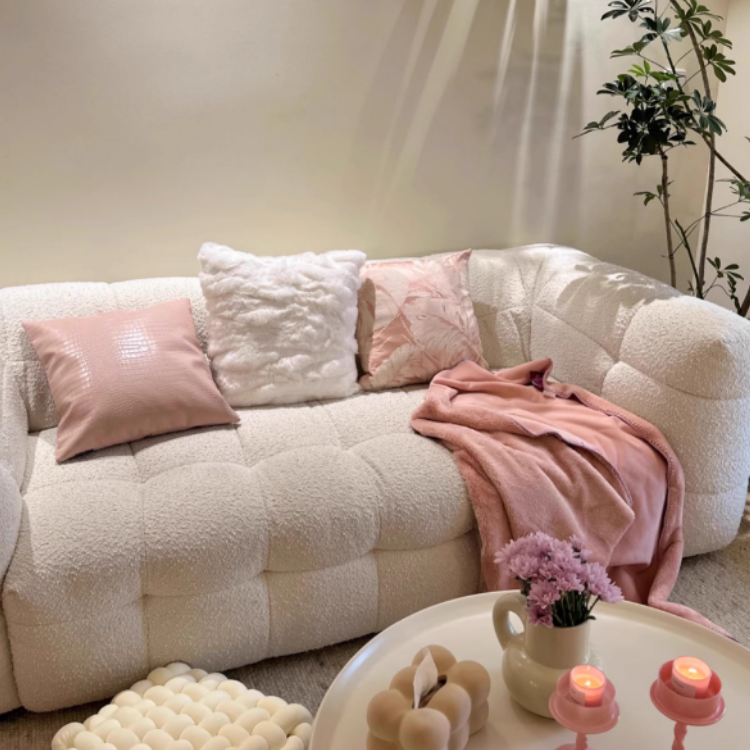 ゴージャスローズピンククッションカバー