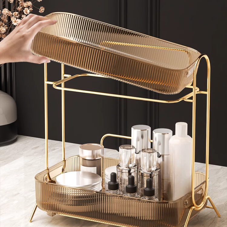 リッチクリアブラウン収納ラック