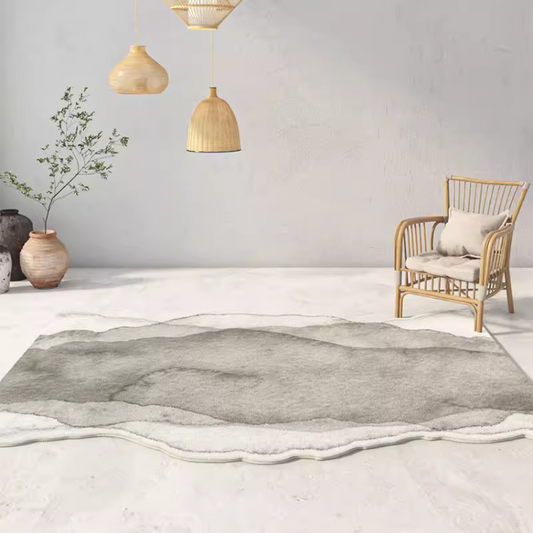 モダンインクペインティングラグ