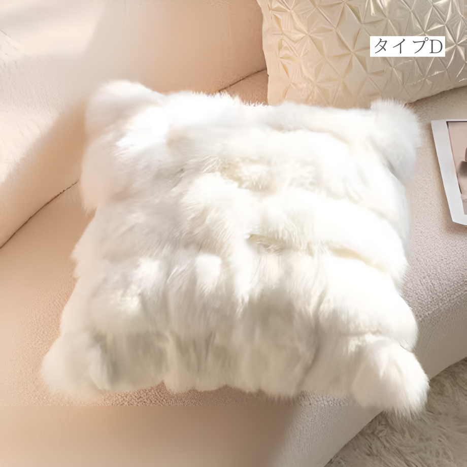 ナチュラルフレンチクッションカバー