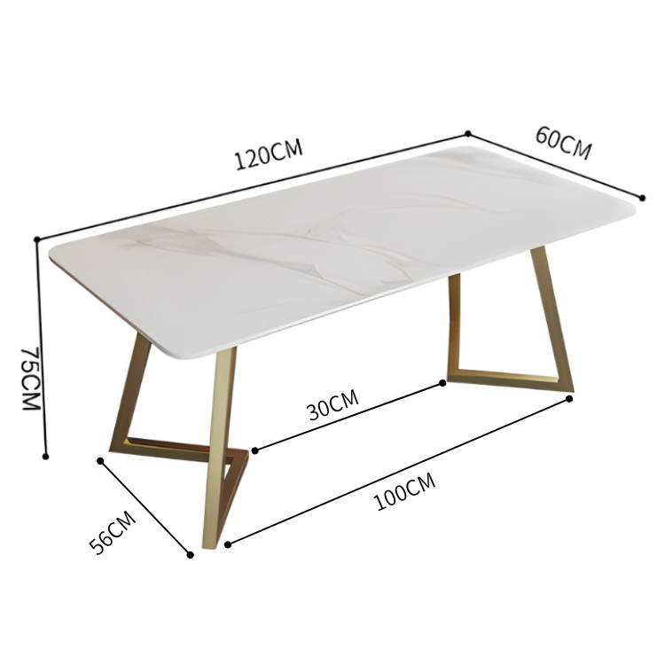 ゴールドスタイリッシュデスク