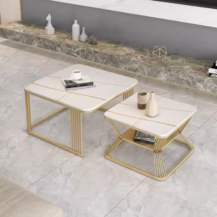 大理石風リッチコーヒーテーブル