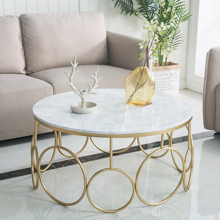 エレガントサークルコーヒーテーブル