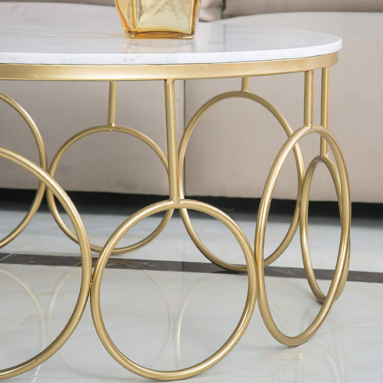 エレガントサークルコーヒーテーブル