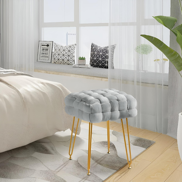 フェミニンベルベッドスツール