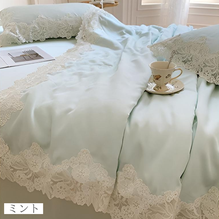 スウィートレースベッドリネン4点セット