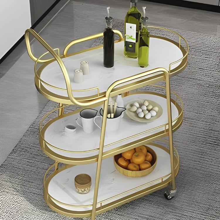 エクセレント大理石キッチンワゴン