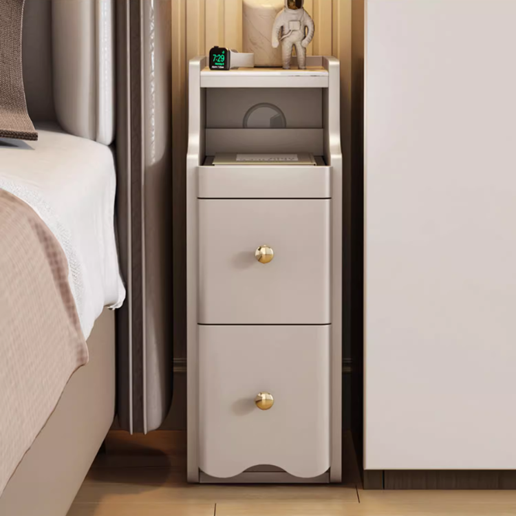 グレージュベッドサイドキャビネット