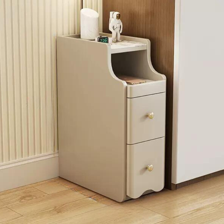 グレージュベッドサイドキャビネット