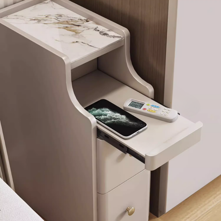 グレージュベッドサイドキャビネット