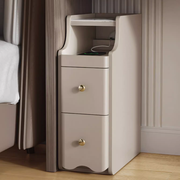 グレージュベッドサイドキャビネット