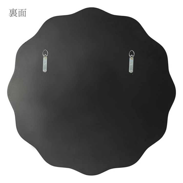 ウェーブラウンドウォールミラー