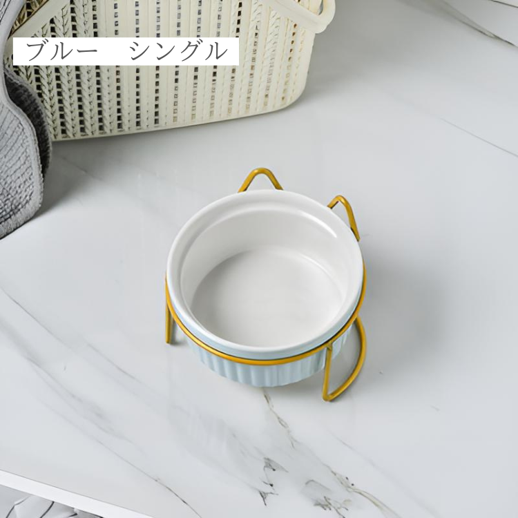 猫耳デザインフェミニンペットフードボウル