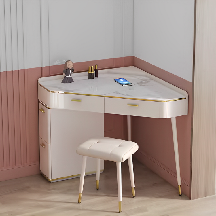 ラグジュアリーホワイトデスク＆チェア