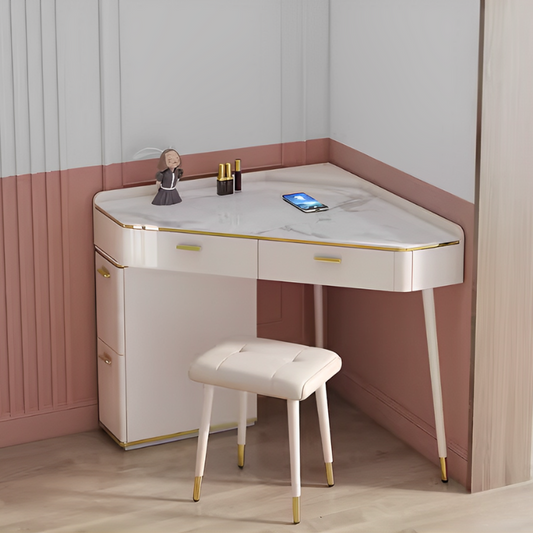 ラグジュアリーホワイトデスク＆チェア