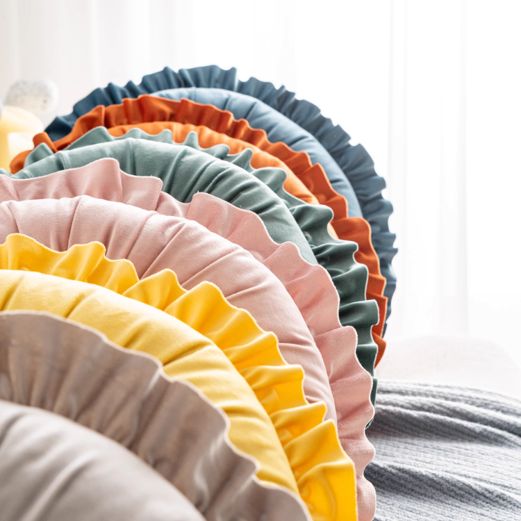 フラワーサークルギャザークッション