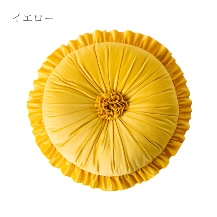 フラワーサークルギャザークッション