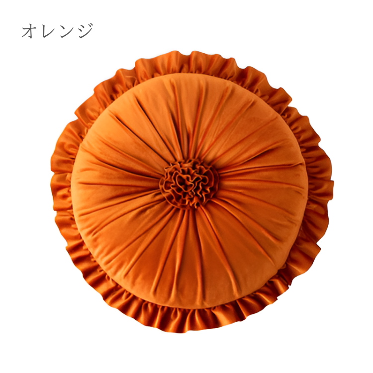 フラワーサークルギャザークッション