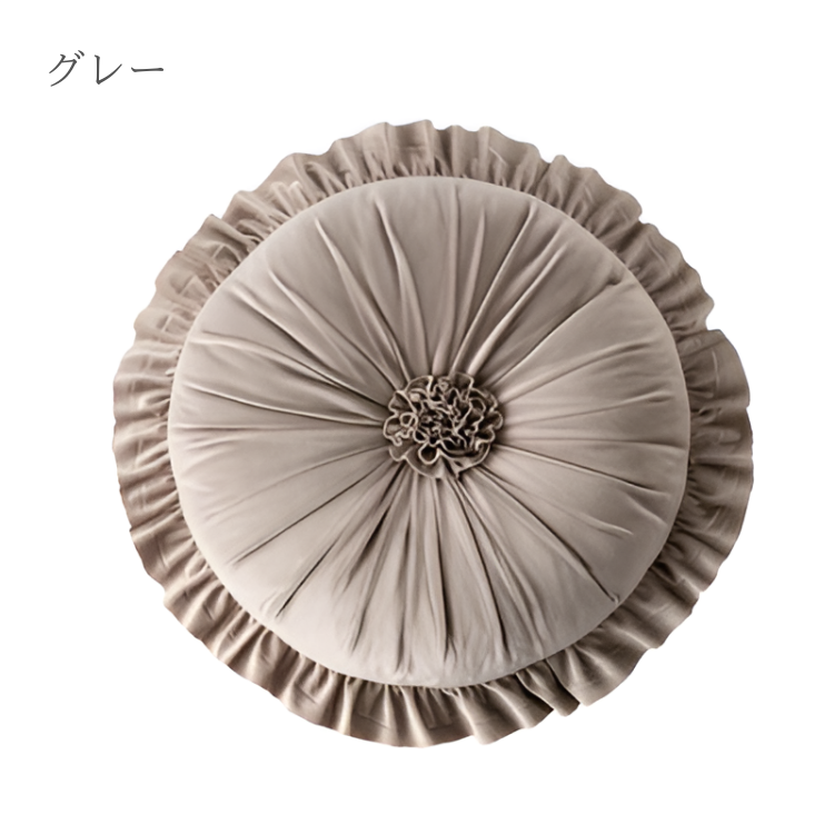 フラワーサークルギャザークッション